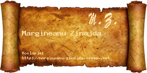 Margineanu Zinajda névjegykártya